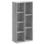 Preview: Bücherregal Grau Sonoma 50x25x105 cm Holzwerkstoff