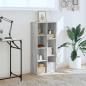 Preview: Bücherregal Grau Sonoma 50x25x105 cm Holzwerkstoff