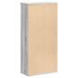 Preview: Bücherregal Grau Sonoma 50x25x105 cm Holzwerkstoff