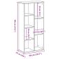 Preview: Bücherregal Altholz-Optik 50x25x105 cm Holzwerkstoff