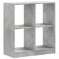 Preview: Bücherregal Betongrau 68,5x32x75 cm Holzwerkstoff