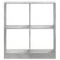 Preview: Bücherregal Betongrau 68,5x32x75 cm Holzwerkstoff