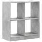 Preview: Bücherregal Betongrau 68,5x32x75 cm Holzwerkstoff