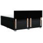 Preview: Boxspringbett mit Matratze Schwarz 180x200 cm Stoff