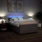 Preview: Boxspringbett mit Matratze Taupe 160x200 cm Stoff