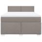 Preview: Boxspringbett mit Matratze Taupe 160x200 cm Stoff
