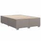 Preview: Boxspringbett mit Matratze Taupe 160x200 cm Stoff
