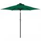 Preview: Sonnenschirm mit LED und Stahlmast Grün 225x225x212 cm