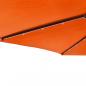 Preview: Sonnenschirm mit LED und Stahlmast Terracotta 225x225x212 cm