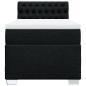 Preview: Boxspringbett mit Matratze Schwarz 90x200 cm Stoff