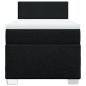 Preview: Boxspringbett mit Matratze Schwarz 100x200 cm Stoff