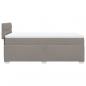 Preview: Boxspringbett mit Matratze Taupe 100x200 cm Stoff