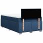 Preview: Boxspringbett mit Matratze Blau 120x190 cm Stoff
