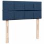 Preview: Boxspringbett mit Matratze Blau 120x190 cm Stoff
