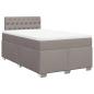 Preview: Boxspringbett mit Matratze Taupe 120x190 cm Stoff