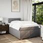 Preview: Boxspringbett mit Matratze Taupe 120x190 cm Stoff