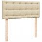 Preview: Boxspringbett mit Matratze Creme 120x190 cm Stoff