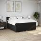 Preview: Boxspringbett mit Matratze Schwarz 180x200 cm Stoff