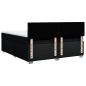 Preview: Boxspringbett mit Matratze Schwarz 180x200 cm Stoff