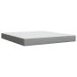 Preview: Boxspringbett mit Matratze Hellgrau 180x200 cm Stoff