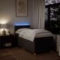 Preview: Boxspringbett mit Matratze Schwarz 90x190 cm Stoff