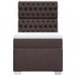 Preview: Boxspringbett mit Matratze Dunkelbraun 90x200 cm Stoff