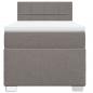 Preview: Boxspringbett mit Matratze Taupe 90x200 cm Stoff