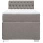 Preview: Boxspringbett mit Matratze Taupe 90x190 cm Stoff