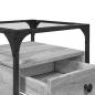 Preview: Nachttische 2 Stk. Grau Sonoma 40x40x55 cm Holzwerkstoff