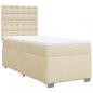 Preview: ARDEBO.de - Boxspringbett mit Matratze Creme 100x200 cm Stoff