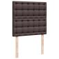 Preview: Boxspringbett mit Matratze Dunkelbraun 90x190 cm Stoff