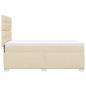 Preview: Boxspringbett mit Matratze Creme 90x190 cm Stoff