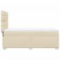 Preview: Boxspringbett mit Matratze Creme 100x200 cm Stoff
