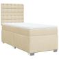 Preview: Boxspringbett mit Matratze Creme 90x190 cm Stoff