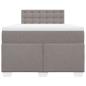 Preview: Boxspringbett mit Matratze Taupe 120x200 cm Stoff