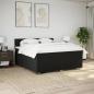 Preview: Boxspringbett mit Matratze Schwarz 180x200 cm Stoff