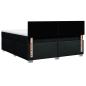Preview: Boxspringbett mit Matratze Schwarz 180x200 cm Stoff