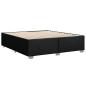 Preview: Boxspringbett mit Matratze Schwarz 180x200 cm Stoff