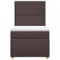 Preview: Boxspringbett mit Matratze Dunkelbraun 90x190 cm Stoff