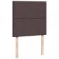 Preview: Boxspringbett mit Matratze Dunkelbraun 90x190 cm Stoff