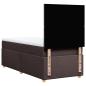 Preview: Boxspringbett mit Matratze Dunkelbraun 90x200 cm Stoff