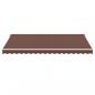 Preview: Markise Manuell mit LED Braun 450x350 cm