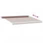 Preview: Markise Manuell mit LED Braun 450x350 cm