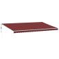 Preview: Markise Automatisch mit LED Weinrot 600x350 cm