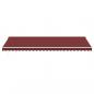 Preview: Markise Manuell mit LED Weinrot 600x350 cm