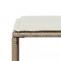 Preview: 7-tlg. Garten-Essgruppe mit Kissen Beige Poly Rattan