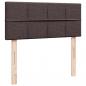 Preview: Boxspringbett mit Matratze Dunkelbraun 120x200 cm Stoff