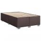 Preview: Boxspringbett mit Matratze Dunkelbraun 120x200 cm Stoff