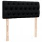 Preview: Boxspringbett mit Matratze Schwarz 120x200 cm Stoff