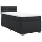 Preview: Boxspringbett mit Matratze Schwarz 90x190 cm Kunstleder